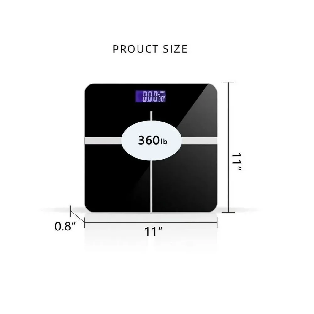Body Weight Bathroom Scale, 400 lbs Capacity‎ and Accurate Weight